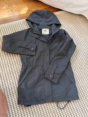 O'Neill Women's Hooded Trench Coat - Dark Gray XS